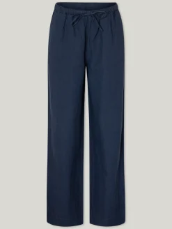 Leinenhose im Wide-Fit