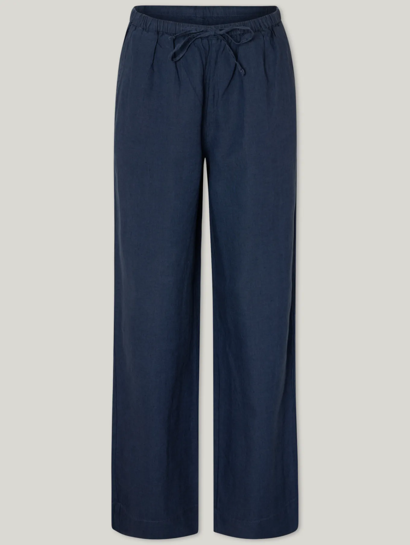 Leinenhose im Wide-Fit