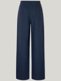 Leinenhose im Wide-Fit