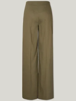 Leinenhose mit weitem Bein