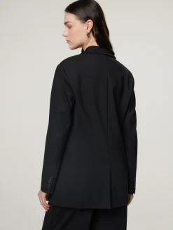 Long-Blazer aus Jersey