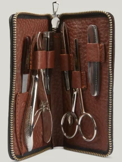 Manicure-Set aus Leder