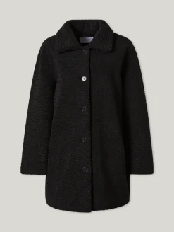 Mantel im Teddy-Look