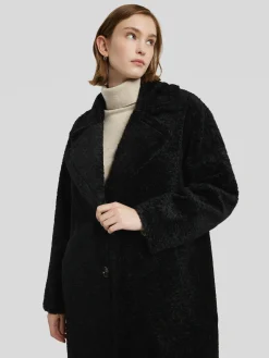 Mantel im Teddy-Look