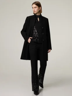 Mantel in Woll-Optik