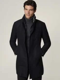 Mantel mit Lammfellkragen