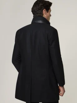 Mantel mit Lammfellkragen