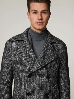 Mantel mit Wolle MAGENTA