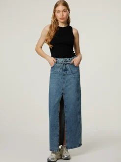 Maxijupe aus Denim GETINI