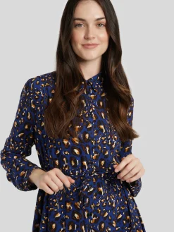 Maxikleid mit Animal-Print