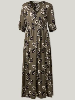 Maxikleid mit Blumen-Print