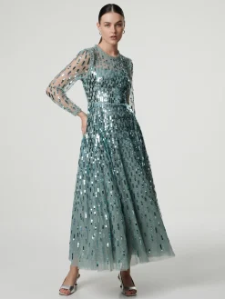 Maxikleid mit Pailletten