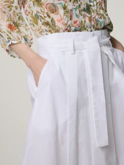 Midijupe aus Baumwolle