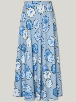 Midijupe aus Baumwolle