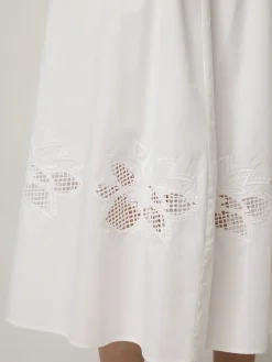 Midijupe aus Baumwolle