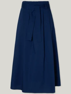 Midijupe aus Baumwolle