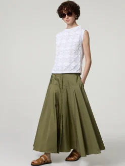 Midijupe aus Baumwolle OXIRIA