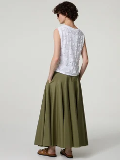 Midijupe aus Baumwolle OXIRIA