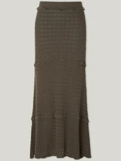 Midijupe aus Bio-Baumwolle