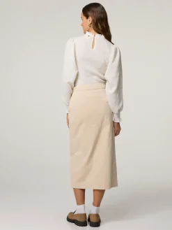 Midijupe aus Cord TILDO