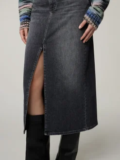 Midijupe aus Denim
