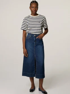 Midijupe aus Denim ALASKA