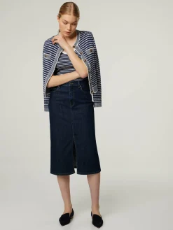 Midijupe aus Denim AMEDA