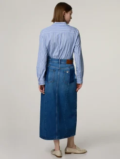 Midijupe aus Denim GESSO