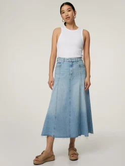 Midijupe aus Denim THE FULL SWING