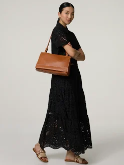 Midijupe aus Lochstickereien