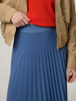 Midijupe aus Plissee
