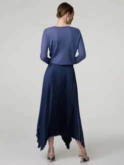 Midijupe aus Plissee ADE