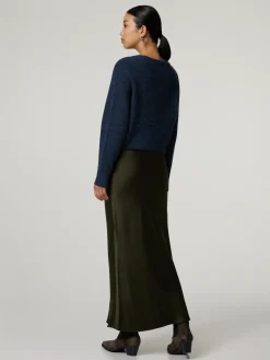 Midijupe aus Satin AGNETA