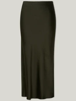 Midijupe aus Satin AGNETA