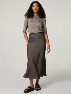 Midijupe aus Satin NEVIDA