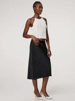 Midijupe aus Satin SAAGNETA