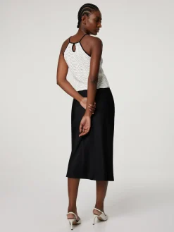 Midijupe aus Satin SAAGNETA