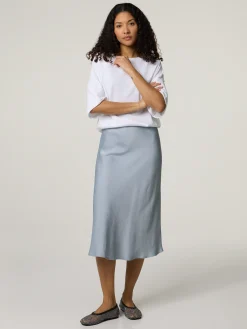 Midijupe aus Satin URA