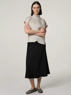 Midijupe aus Satin URA