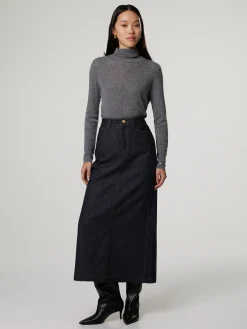 Midijupe im Denim Look ZYA