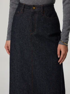 Midijupe im Denim Look ZYA