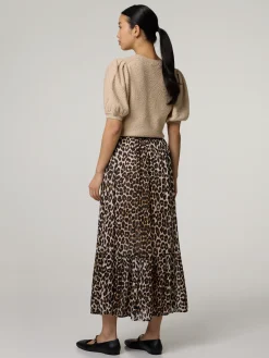 Midijupe  im Leo-Print FADO