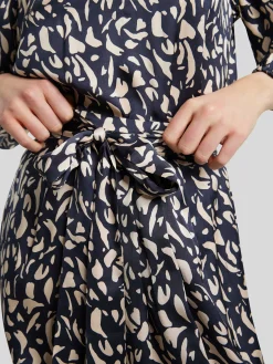 Midijupe mit Allover-Print