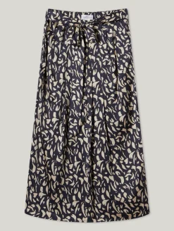 Midijupe mit Allover-Print