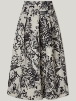 Midijupe mit Muster LUNA