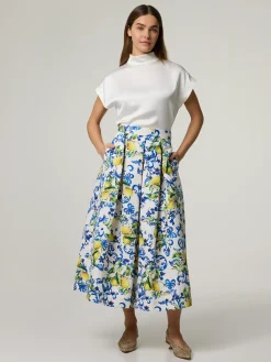 Midijupe mit Muster LUNA