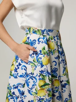 Midijupe mit Muster LUNA