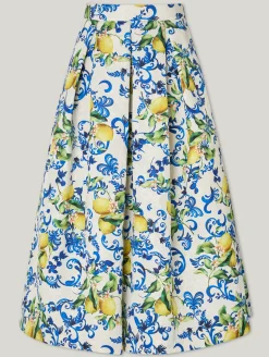 Midijupe mit Muster LUNA