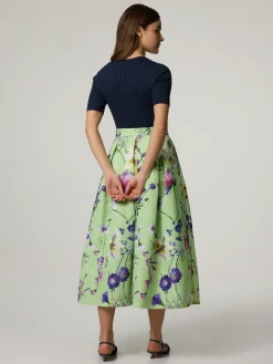 Midijupe mit Muster LUNA