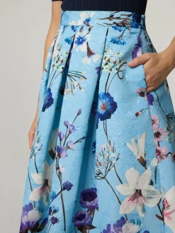 Midijupe mit Muster LUNA